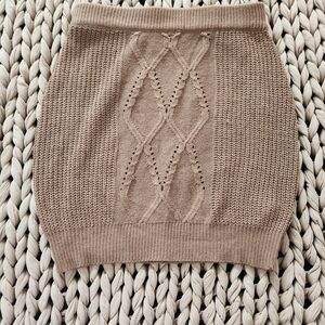Knitted Brown Skirt